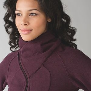 lululemon athletica Women's Deep Plum Asymmetrical Zip Jacket